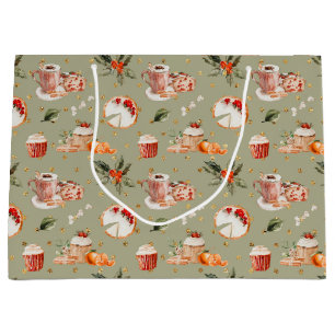 Cosy Christmas Holiday Large Gift Bag