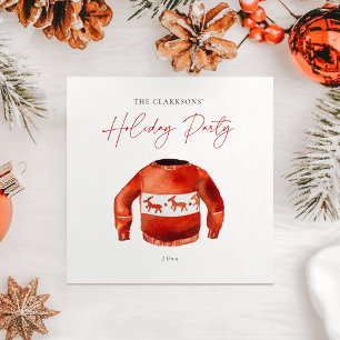 Cosy Christmas Holiday Party Napkin