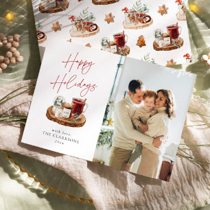 Cosy Christmas Holiday Photo Card