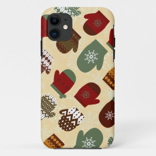Cosy Christmas Holiday Winter Mittens iPhone Case