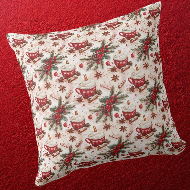 Cosy Christmas Hot Cocoa Cushion (cosy christmas 1)