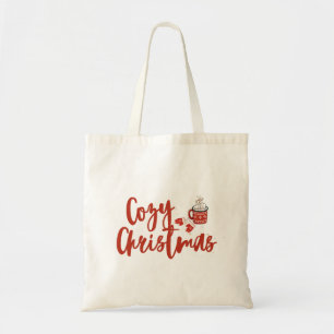 Cosy Christmas: Hot Cocoa & Mittens Design Tote Bag