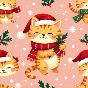 Cosy Christmas Kitty Holiday Card