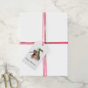 Cosy Christmas Kiwi, custom Gift Tags