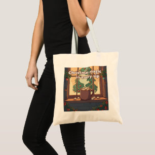 Cosy Christmas Magic Festive Hot Chocolate Tote Bag