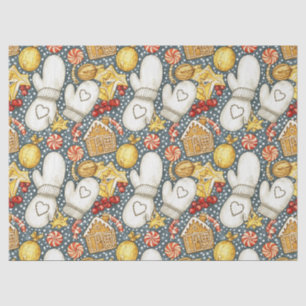 Cosy Christmas Mittens & Gingerbread Tissue Paper