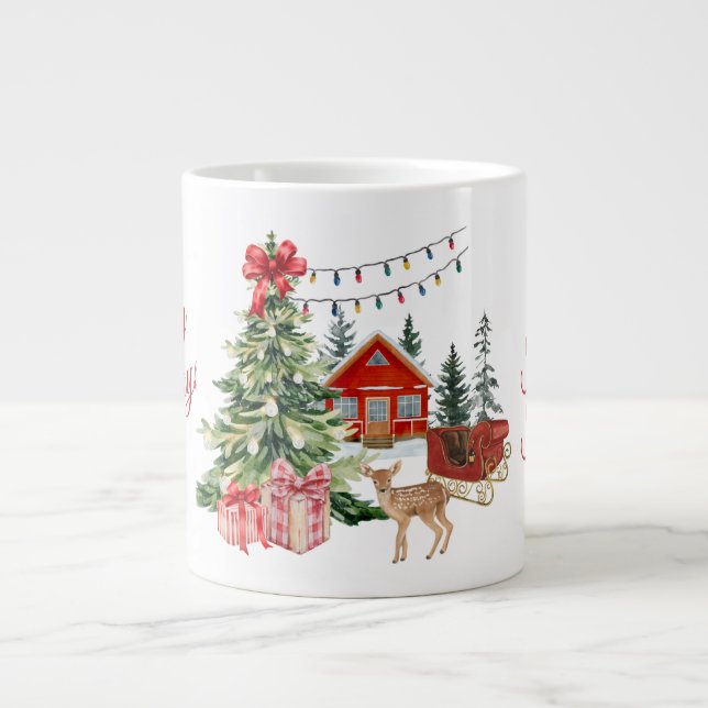 Cosy Christmas Morning Mug – Festive Holiday Coffe (Front)