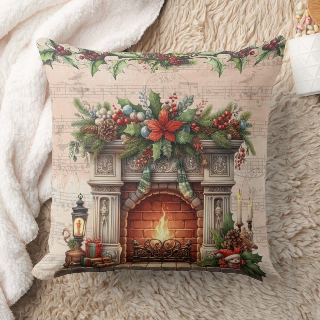 Cosy Christmas Parisian Charm Cushion (Blanket)
