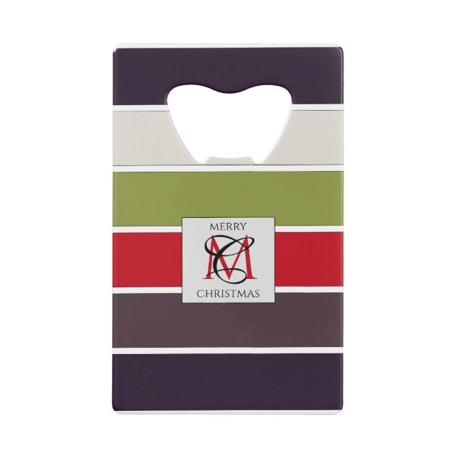 Cosy Christmas Pastel Colour Palette Monogram (Front)
