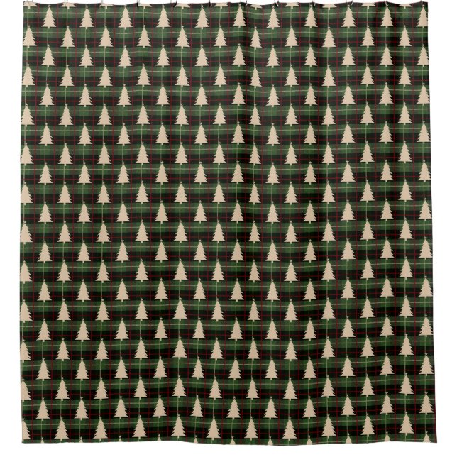 Cosy Christmas Pattern  Shower Curtain (Front)