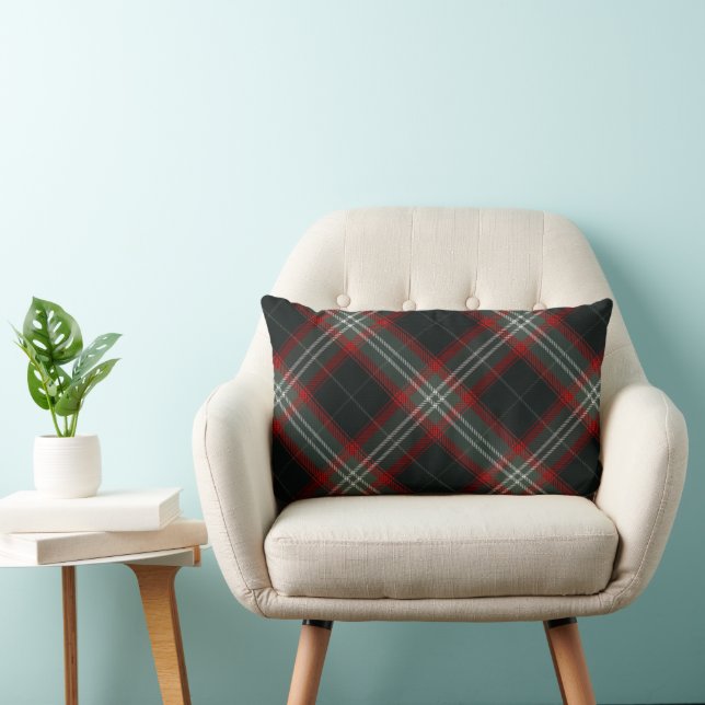 Cosy Christmas Plaid Throw Pillow (Chair)