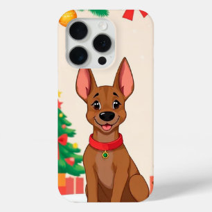 🎅 Cosy Christmas Pup ✨ Cute Santa Dog Holiday iPhone 15 Pro Case