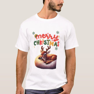 Cosy Christmas Reindeer T-Shirt