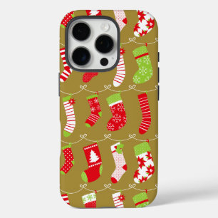 Cosy Christmas Retro Winter Socks iPhone 16 Pro Case