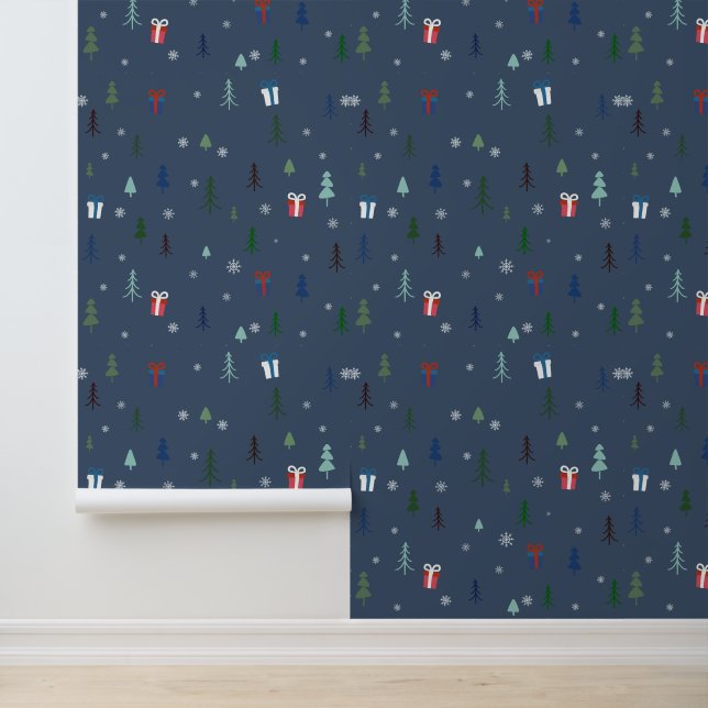 Cosy Christmas snow forest  Wallpaper (Application)