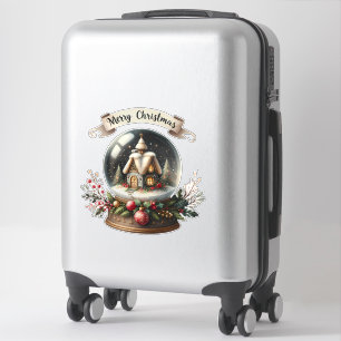 Cosy Christmas Snow Globe Cottage Scene