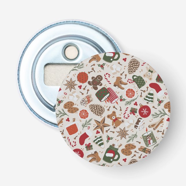 Cosy Christmas & Spice Bottle Opener (Front)