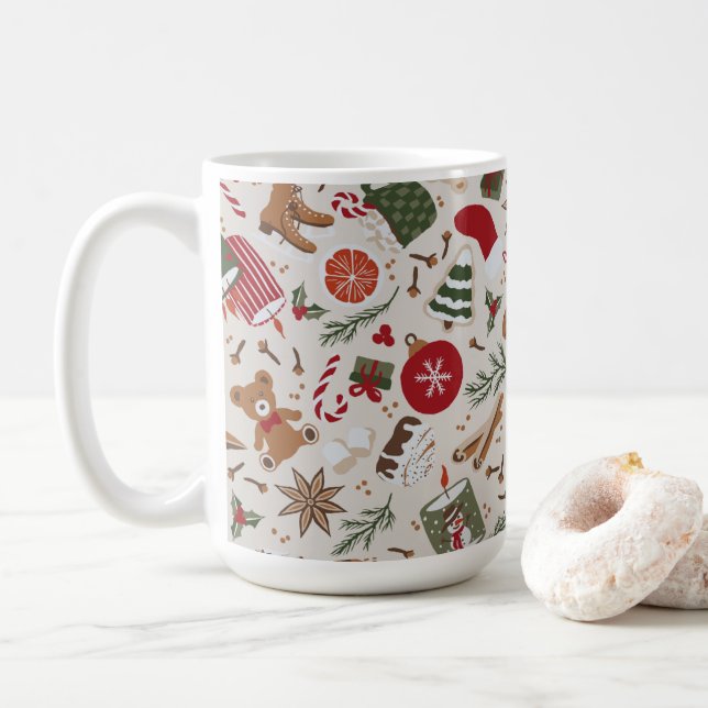 Cosy Christmas & Spice Coffee Mug (With Donut)