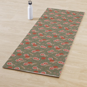 Cosy Christmas & Spice Holiday potpourri Yoga Mat