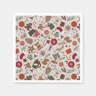 Cosy Christmas & Spice Napkin