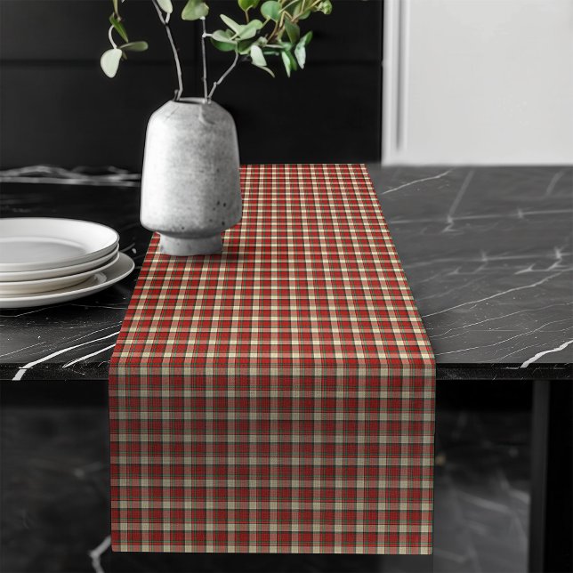 Cosy Christmas Table Runner in Plaid Design (Cozy Christmas Table Runner in Plaid Design)