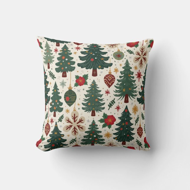 Cosy Christmas Tree Cushion (Front)