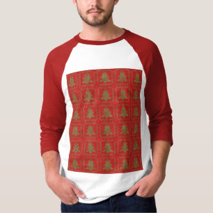 Cosy Christmas tree ugly sweater chequered pattern