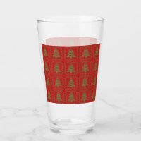 Cosy Christmas tree ugly sweater chequered pattern