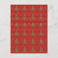 Cosy Christmas tree ugly sweater chequered pattern