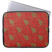 Cosy Christmas tree ugly sweater chequered pattern