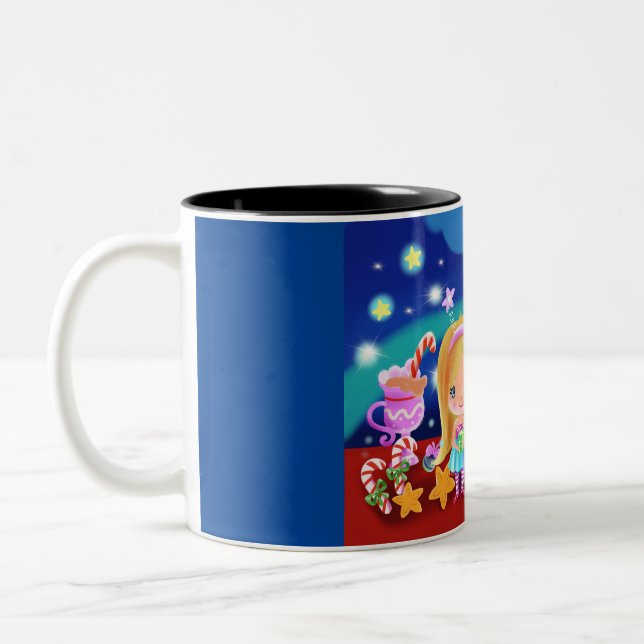 Cosy Christmas  Two-Tone Coffee Mug (Left)