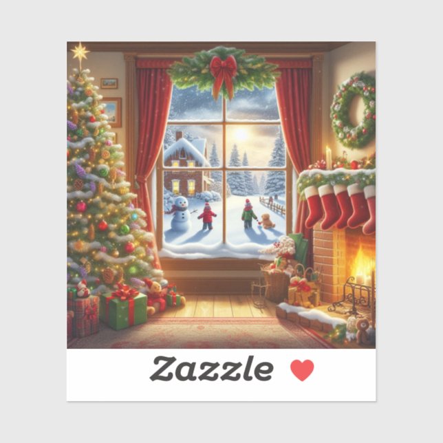 Cosy Christmas Window Scene (Sheet)