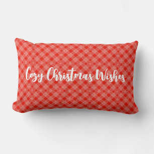 Cosy Christmas Wishes Reversible Throw Pillow