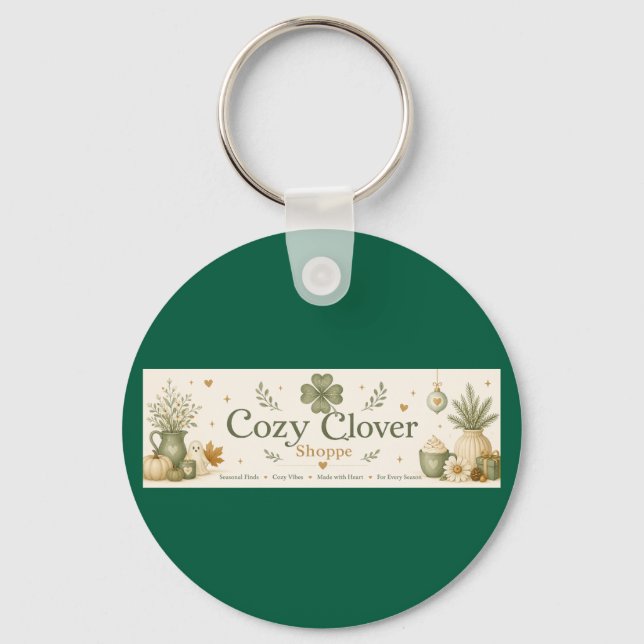 Cosy Clover Shoppe Key Ring (Front)