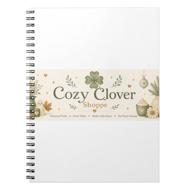 Cosy Clover Shoppe Notebook (Front)