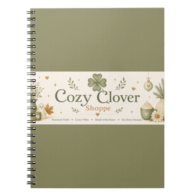 Cosy Clover Shoppe Notebook (Front)