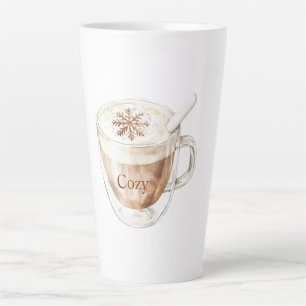 Cosy Cocoa Snowflake Latte Mug
