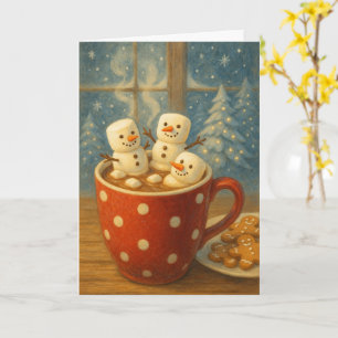 Cosy Cocoa Snowmen Card