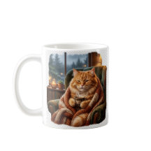 Cosy Coffee Cat Illustration