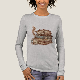 Cosy Coffee & Cat Lover Sublimation Design Tri-Blend Shirt