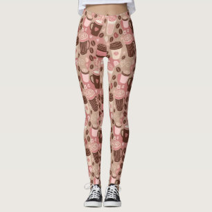Cosy Coffee Cup Pattern (5) Leggings