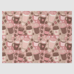 Cosy Coffee Cup Pattern (5) Tissue Paper