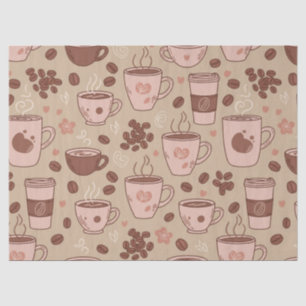 Cosy Coffee Cup Pattern (7) Tissue Paper
