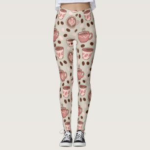 Cosy Coffee Cup Pattern (9) Leggings