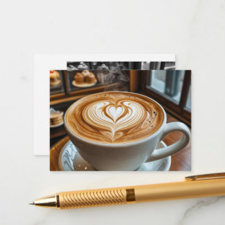 cosy coffee shop enclosure card