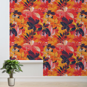 Cosy Colourful Fall Pattern Wallpaper
