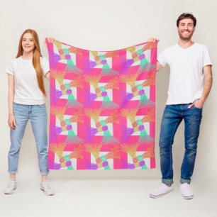 Cosy Colourful Fleece Blanket 50" x 60"