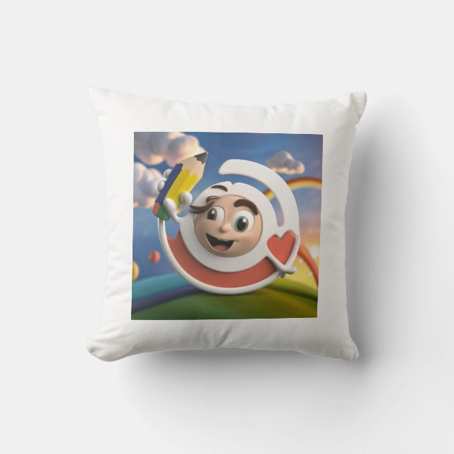 "Cosy Comfort: Soft and Stylish Throw Pillow  (Front)