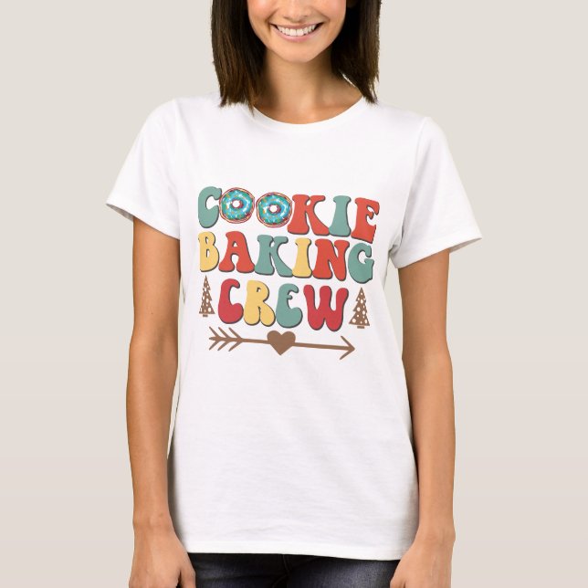 Cosy Cookie Baking Crew - Fun Kitchen Essentials T-Shirt (Front)