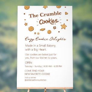 Cosy Cookie Delights Acrylic Sign